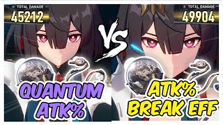 Xueyi Quantum ATK vs ATK Break Effect Planar Rope Damage Comparison  Honkai Star Rail Xueyi Guide [upl. by Poirer]