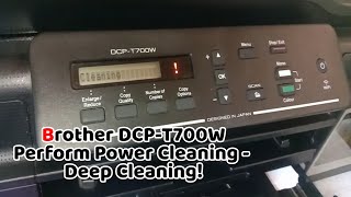 Brother DCPT700W  Power Cleaning or Power Ink Flushing Guide  Tech Tips  Printer Repair [upl. by Akimed]