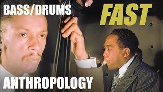 Anthropology FAST BassDrums Backing Track 300 BPM [upl. by Aya]