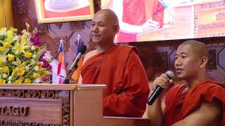 Ven Bhikkhu Sanghasenas Speech at Higher Ordination Ceremony in Myanmar [upl. by Bred]