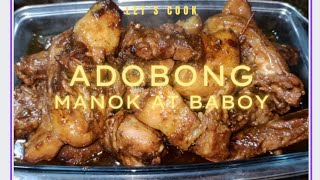 CHICKEN AND PORK ADOBO  PROTEIN  ManGoOHC  YouTube [upl. by Airtened]