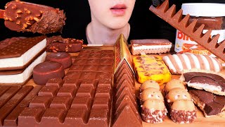 ASMR Chocolate Party Toblerone Chocolate Dessert Magnum Ice Cream Milka Chocolate Nutella MUKBANG 먹방 [upl. by Merkle261]