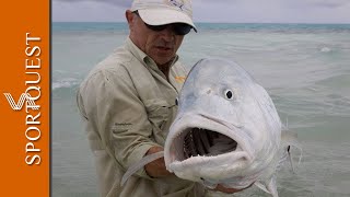 Fly Fishing For GTs On Christmas Island with Sportquest Holidays 🐟 [upl. by Llenoj253]