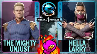 MK1 The Mighty Unjust HOMELANDER VS Hella Larry MILEENA🥊Mortal Kombat 1🥊4K 60ᶠᵖˢ [upl. by Bowler]