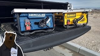 Hercules Table Saw vs DeWalt Upstart vs the Champ [upl. by Adle]