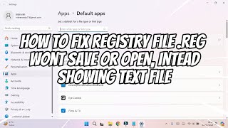 How to Fix Registry File REG wont Save or Open Showing TEXT File [upl. by Ivad]