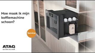 Hoe maak ik mijn koffiemachine schoon  ATAG Service [upl. by Rosenbaum]