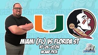 Miami vs Florida State 102624 College Football Picks amp Predictions  Week 9 NCAAF [upl. by Karub994]