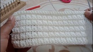 Punto fantasía a crochet para mantas y cobijas de bebe [upl. by Iras77]