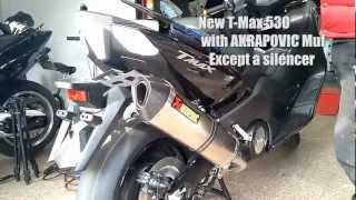 BiGS YAMAHA New TMax 530 with AKRAPOVIC muffler [upl. by Margret]