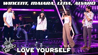 Justin Bieber  Love Yourself Lena Alvaro Wincent amp Maiara  The Voice Kids 2022 [upl. by Shaer159]