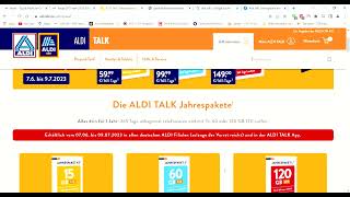 ALDI TALK Handy tarife juni 2023 [upl. by Fosque]