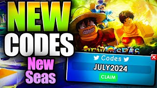 New Seas CODES  ROBLOX JULY 2024 [upl. by Moffat]