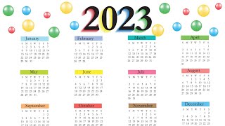 Calendar 2023 with Holidays  Kalendar 2023  indian festival with holidays 2023  Compedu knowledge [upl. by Horne]