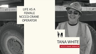 Tana White  NCCCO Crane Operator  Crane Service  Tadano ATF110G5 [upl. by Einal]