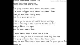 Kansas City chords amp lyrics [upl. by Essie]