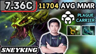 736c  Sneyking VENOMANCER Hard Support Gameplay  Dota 2 Full Match Gameplay [upl. by Zurciram]