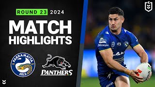 NRL 2024  Eels v Panthers  Match Highlights [upl. by Siradal]