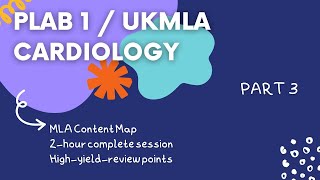 PASS PLAB 1UKMLA Cardiology HighYield Review  Part 3 [upl. by Pincas234]