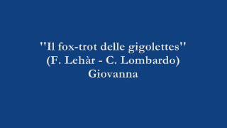 Il foxtrot delle gigolettes  Giovanna [upl. by Eugenia]