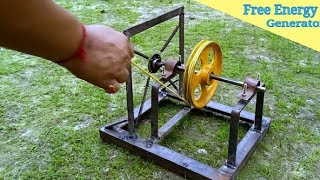 Retry Free Energy flywheel generator How to run 4th springs flywheel genaratorDIY [upl. by Aihsinyt163]