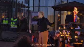 Lys Saturday in Sundsvall sweden christmas celebration trending youtube video fireshow [upl. by Munafo]