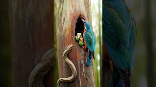 Kingfisher Birds vs Snake birds snake kingfisher cute [upl. by Atirres]