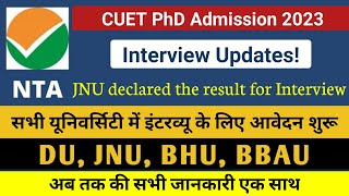 CUET PhD Admission 202324 All Update DU JNU BHU BBAU Registration Started from All universities [upl. by Ahsineb]