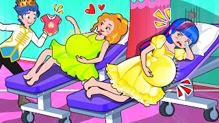 The Princesses Were Pregnant Funny Pregnancy Situations Hilarious Cartoon Animation [upl. by Tifanie]