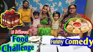 10 Diffident FOOD CHALLENGE  Funny Comedy 😃 GunuampChunu Vlogger [upl. by Zeba]