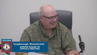 Tyngsborough Zoning Board of Appeals 09122024 [upl. by Anora]