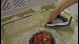 Floor Tile amp Grout  Bathroom Remodel Ideas  Part 7 [upl. by Adnauqaj834]