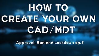 How to create a CADMDT 3 Approval Ban Lockdown Pages Bubbleis [upl. by Haerle]