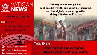 Radio thứ Sáu 27102023  Vatican News Tiếng Việt [upl. by Kwarteng]