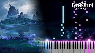 ｢Fading Memories｣  Tsurumi Island Genshin Impact OST Piano Cover Sheet Music [upl. by Karia747]