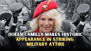 Queen Camilla Makes Historic Appearance in Striking Military Attire [upl. by Lainad]