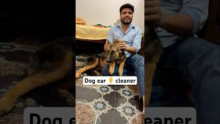 Dog Ear 👂 Cleaner Part 1  earcleaning germanshepherd dog shorts [upl. by Myrah668]