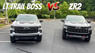 2024 Chevrolet Silverado LT Trail Boss VS 2024 Chevrolet Silverado ZR2  Is The ZR2 Worth The Price [upl. by Mourant]