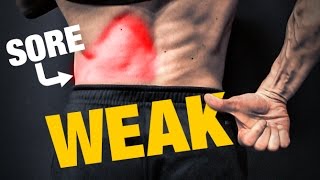 Weak Glutes  Back Pain HOW TO FIX IT [upl. by Anai]