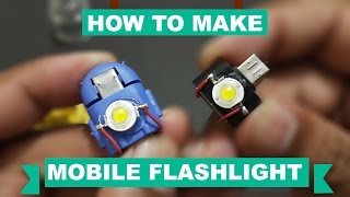 How To Make Micro Usb Otg Flash light  easy way kasnox [upl. by Inanuah602]