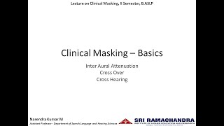 Clinical Masking  Basics [upl. by Rehsu]