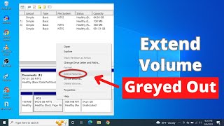 FIXED  Extend Volume Option Greyed Out in Windows 10 or 11  Extend C Drive [upl. by Mariya]