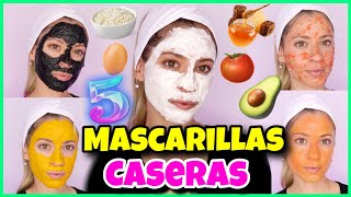 5 Mascarillas Caseras para tener la PIEL PERFECTA Y BONITA SIN ACNÉ Y SIN MARCAS  NatyGloss [upl. by Haran774]