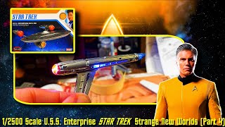 Polar Lights 12500 Scale USS Enterprise as seen in STAR TREK quotStrange New Worldsquot Part4 [upl. by Homerus]