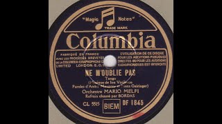 Marcelle Bordas quot ne moublie pasquot 1935 [upl. by Bolme191]