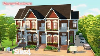 Newcrest Townhomes  NO CC  Sims 4 Speedbuild [upl. by Alvan]