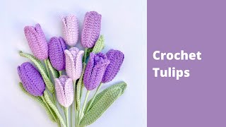 How to Crochet Tulips Bouquet ✿ Easy Step by Step Tutorial for Beginners  Crochet Flower Bouquet [upl. by Hiltan]