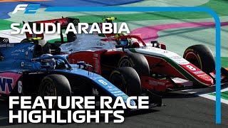 F2 Feature Race Highlights  2023 Saudi Arabian Grand Prix [upl. by Akinnej]