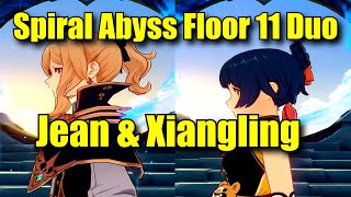 Jean amp Xiangling Duo Entire Spiral Abyss Floor 11  Genshin Impact Global [upl. by Maximilien]