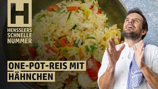 Schnelles OnePotReis mit Hähnchen und viel Geschmack Rezept von Steffen Henssler [upl. by Adnilreh]